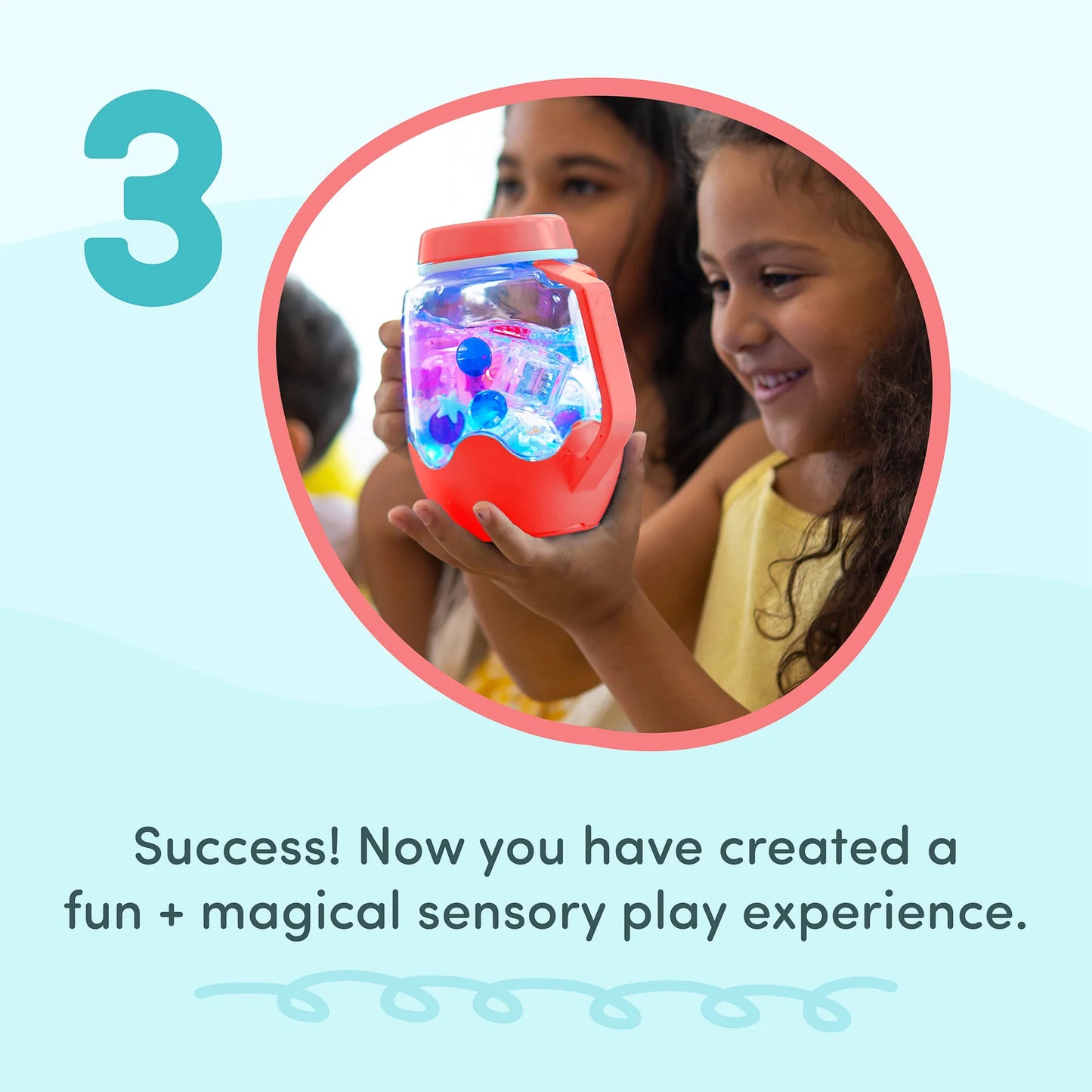 Glo Pals - Sensory Play Jar - Pink