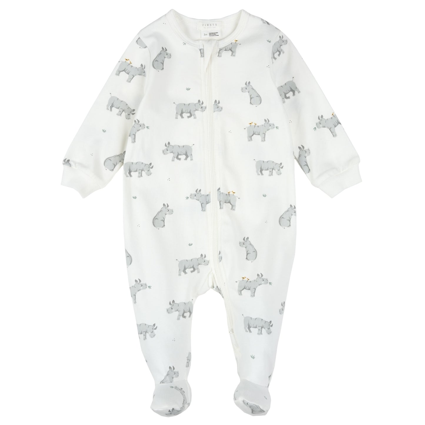 Petit Lem - Cotton Sleeper - Rhinos
