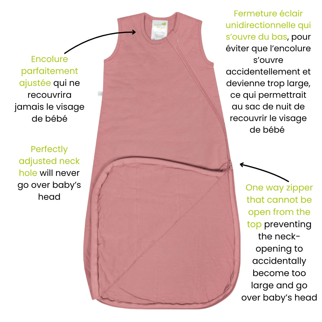 Perlimpinpin - Quilted Bamboo Sleep Sack 1.0 Tog - Lotus