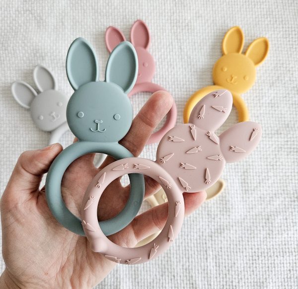 Jululu - Bunny Teether - Grey