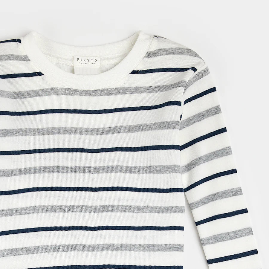 Petit Lem - Organic Cotton Pajamas - Stripes