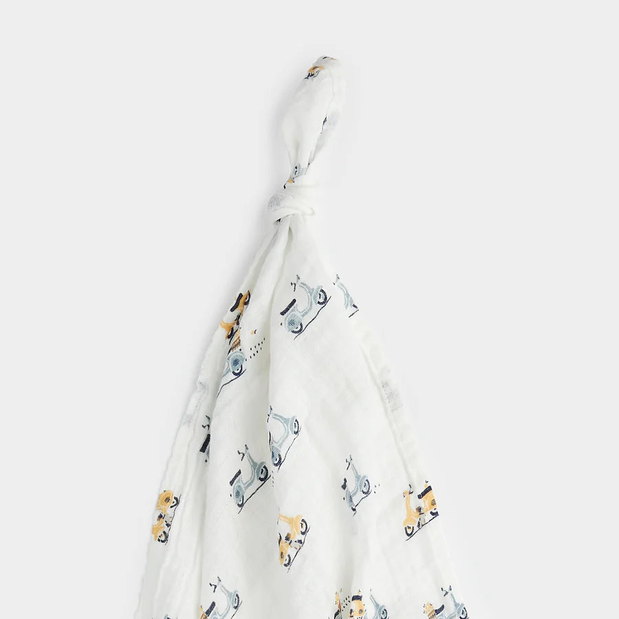 Petit Lem - Muslin Swaddle - Scooter