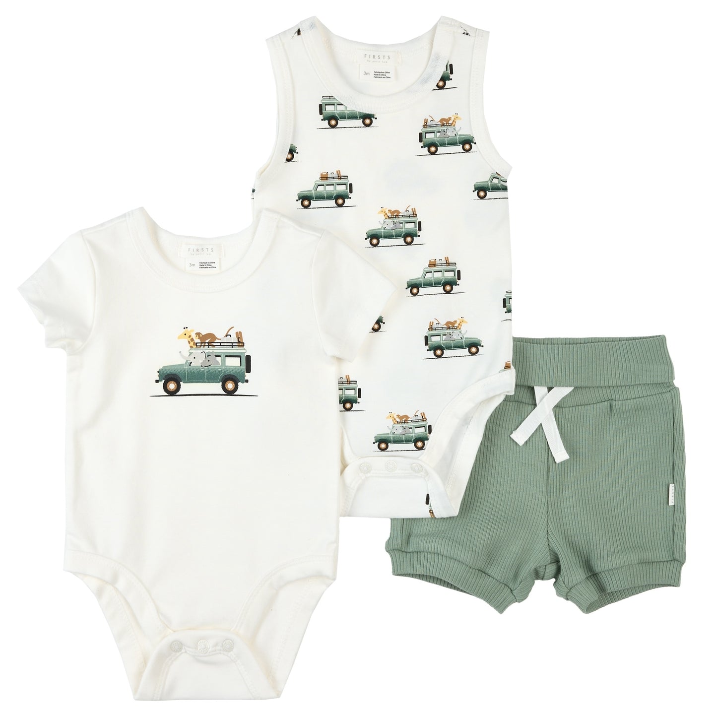 Petit Lem - 3pc Short Set - Safari