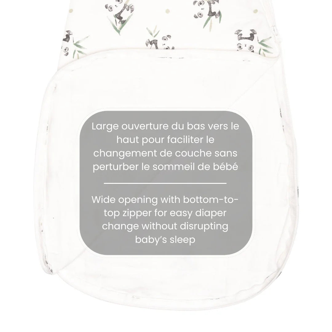 Perlimpinpin - Quilted Bamboo Sleep Sack 1.0 Tog -Pandas