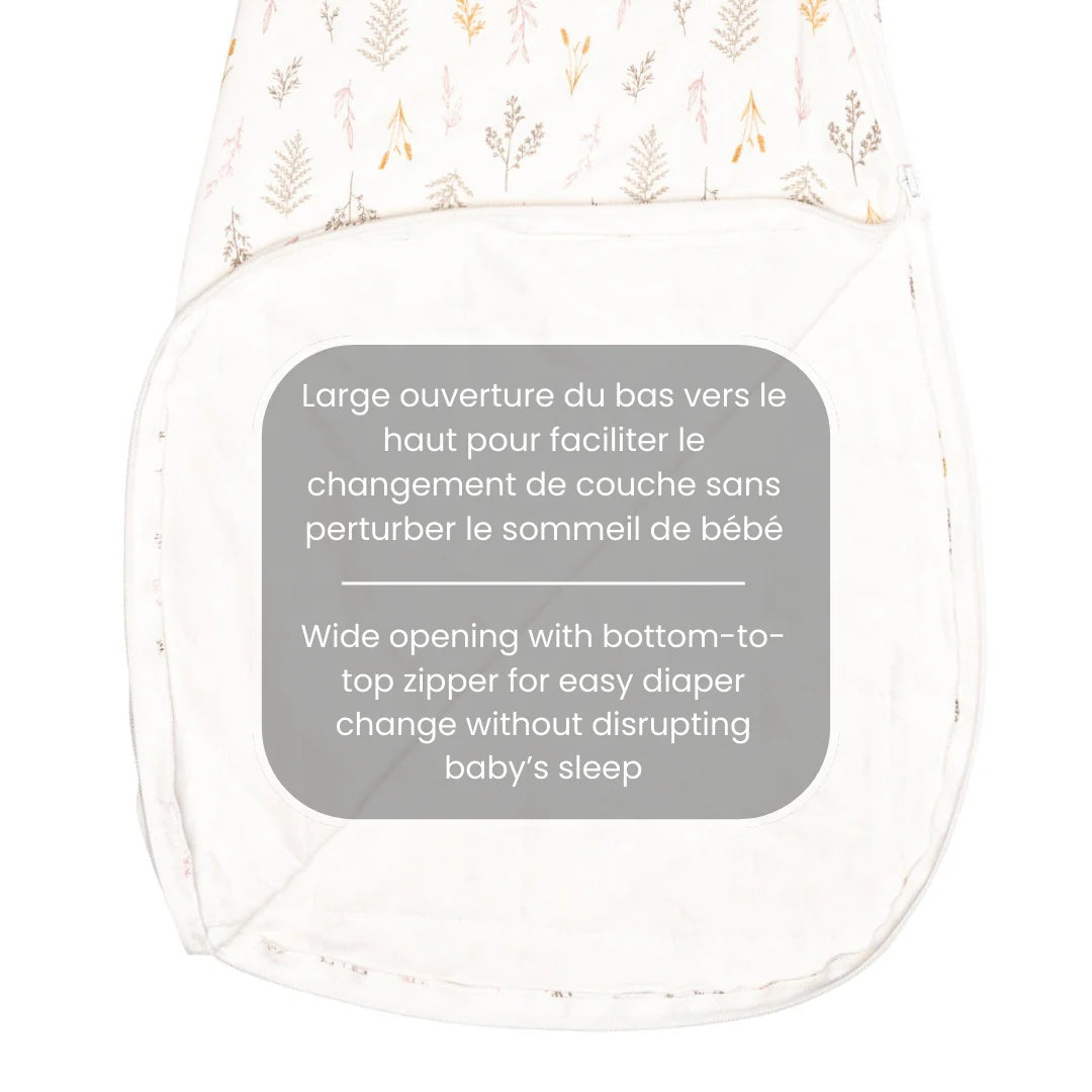 Perlimpinpin - Quilted Bamboo Sleep Sack 1.0 Tog - Wheat