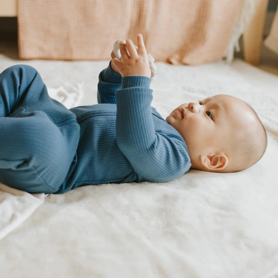 Petit Lem - Modal Rib Sleeper - Cobalt