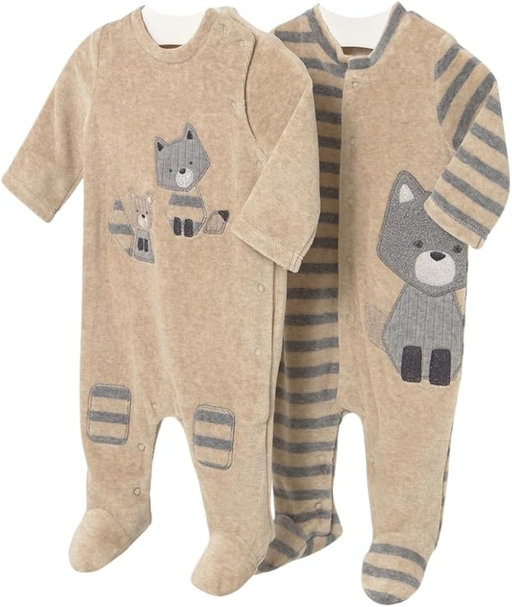 Mayoral - Velour Sleeper - Oat