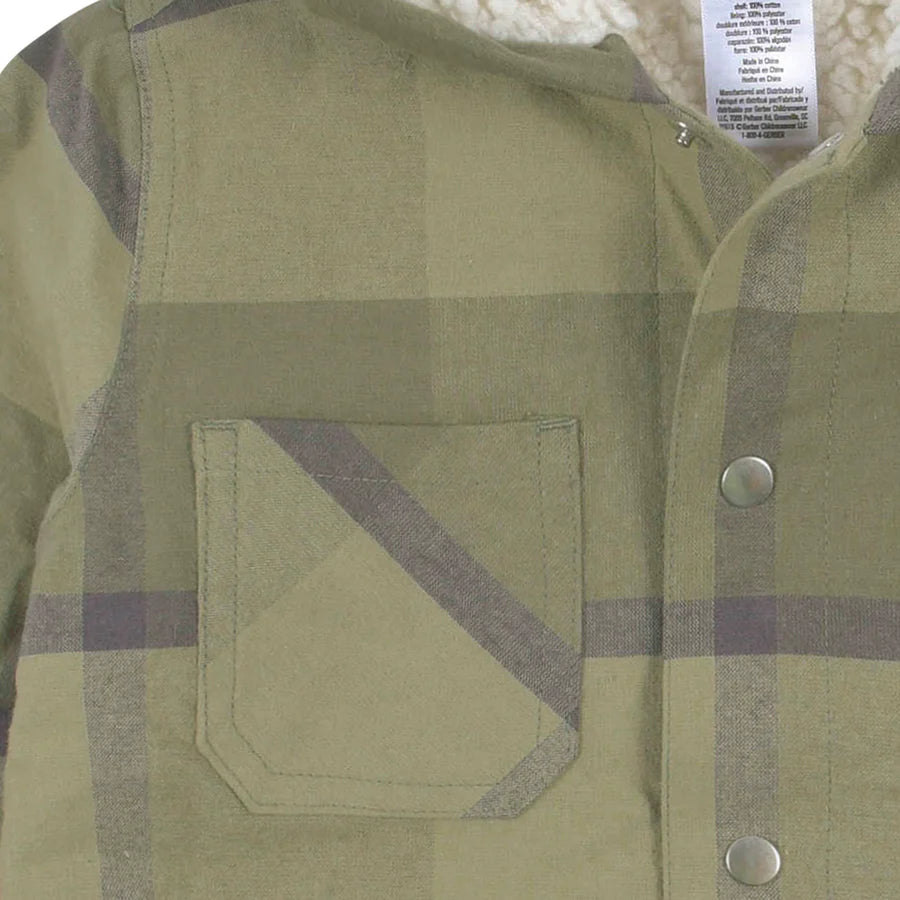 Gerber - Green Plaid Jacket & Jogger Set - Green
