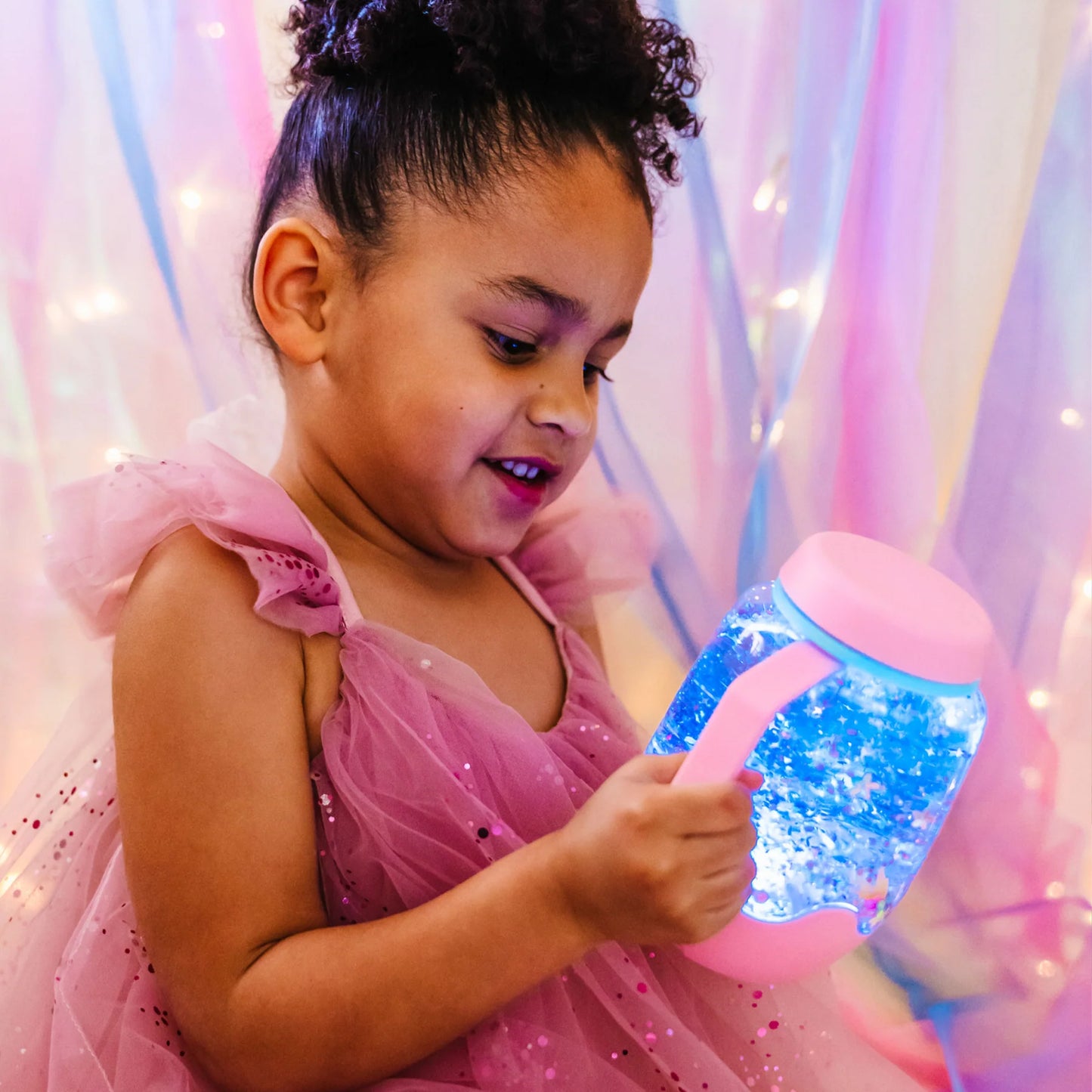 Glo Pals - Sensory Play Jar - Pink