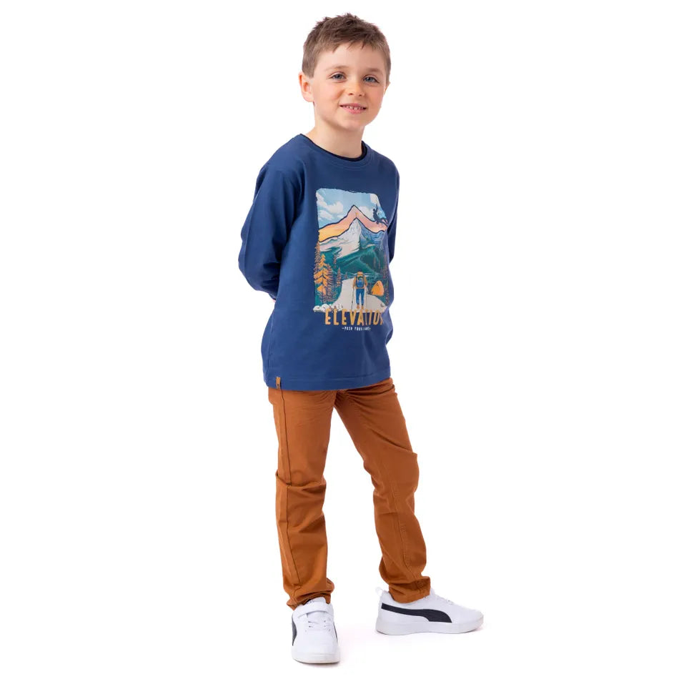 Nano - Elevation - Long Sleeve T-Shirt - Blue