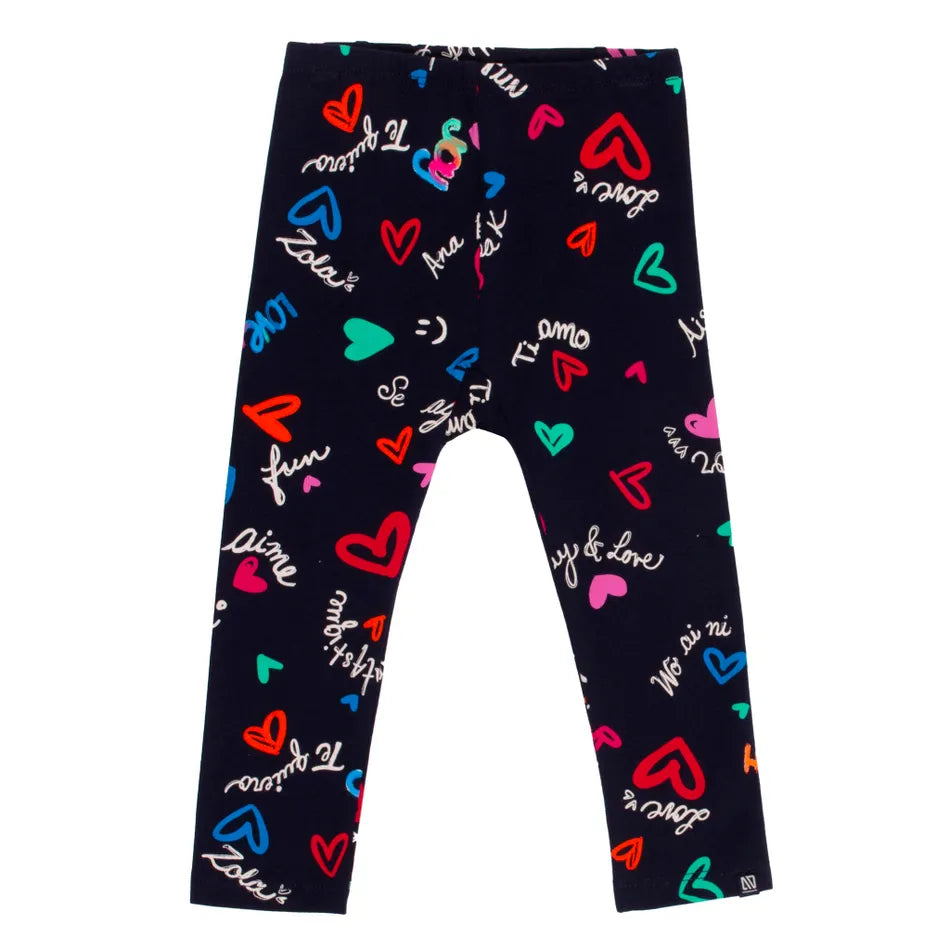 Nano - Fun - Printed Legging - Navy