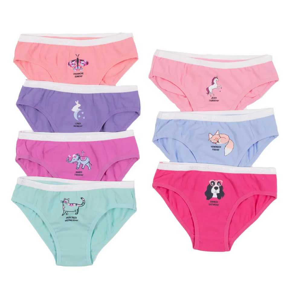 Nano - Panties 7 pack - Days of The Week Animals