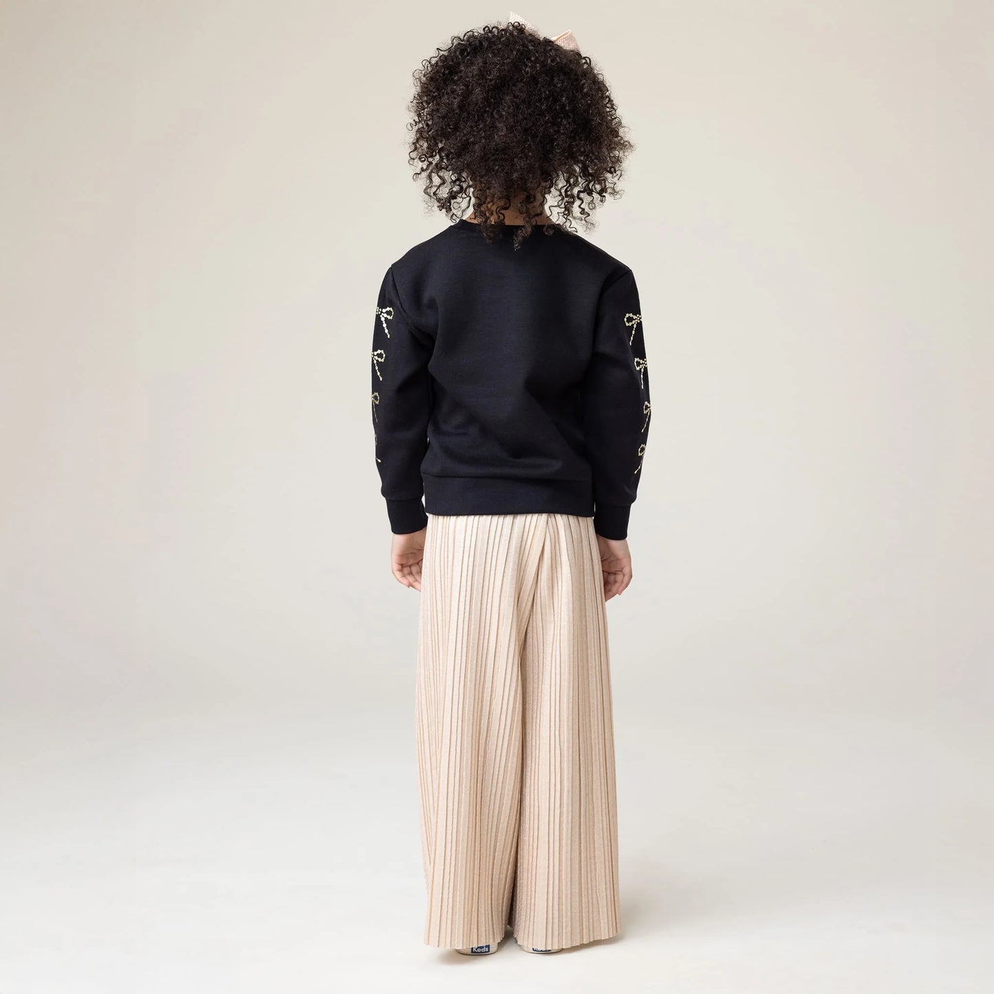 Nano - Sweater with Bows - Black