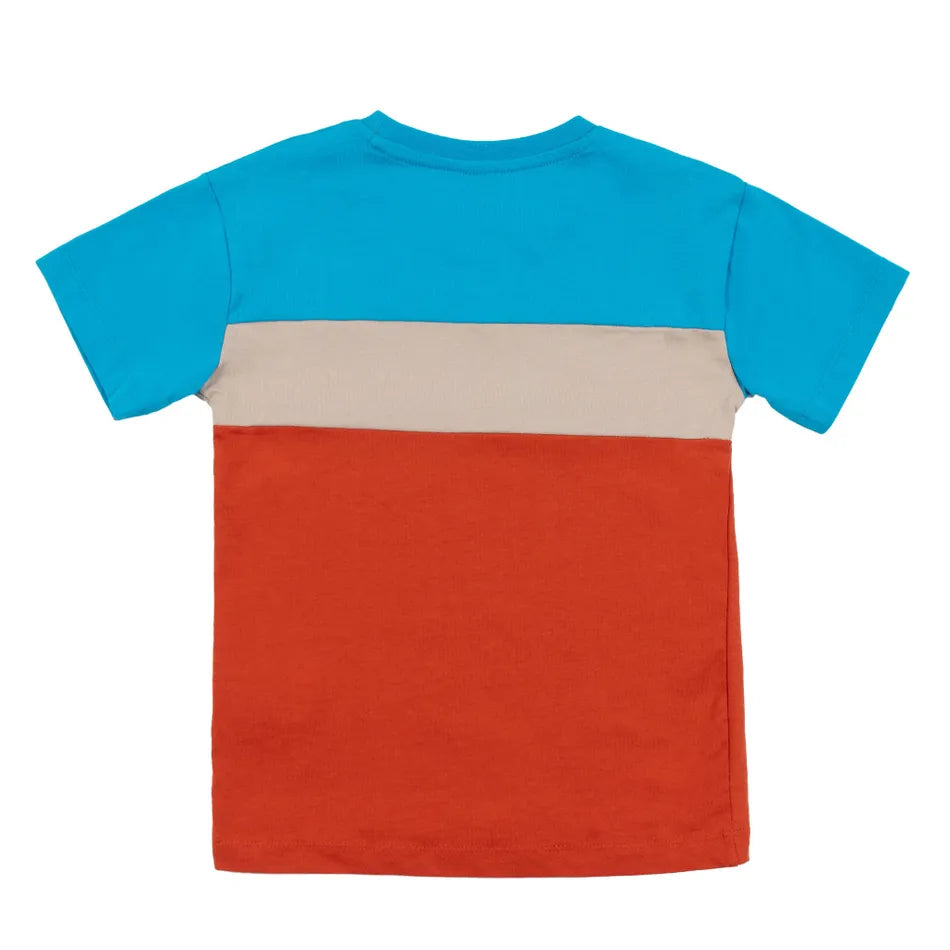 NANO - Festival - Colorblock T-Shirt - Blue