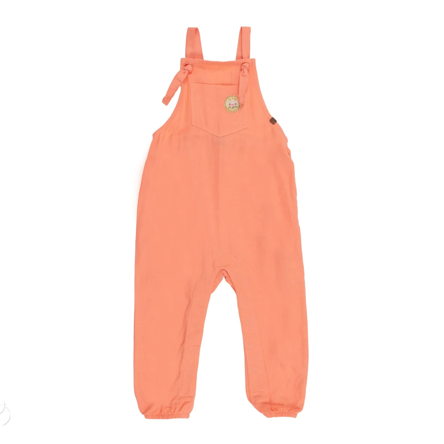 Nano - Small Flower 2pc Overall Set - Coral