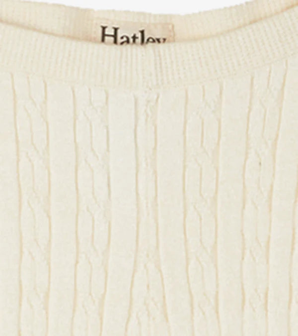 Hatley - Cable Knit Tights - Cream