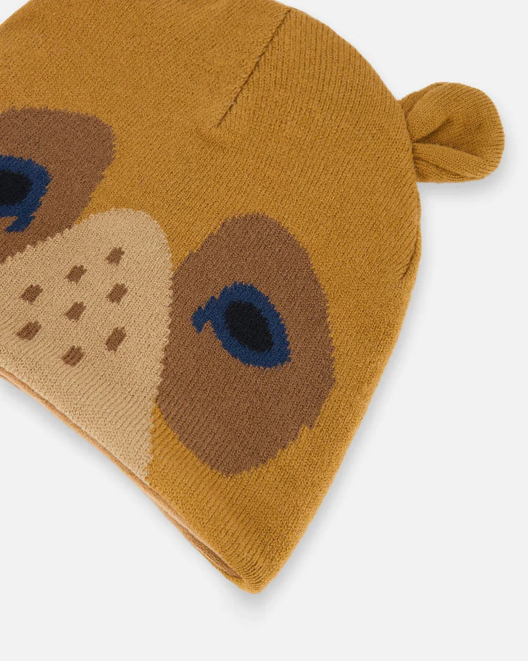 Deux Par Deux - Knit Hat - Bear Face