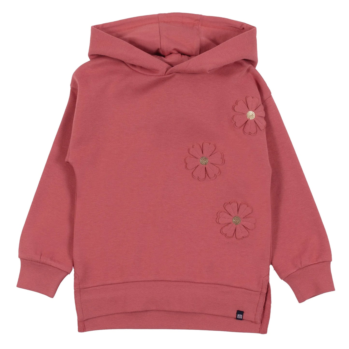 Nano - Autumn Walk Long Hooded Sweater - Red