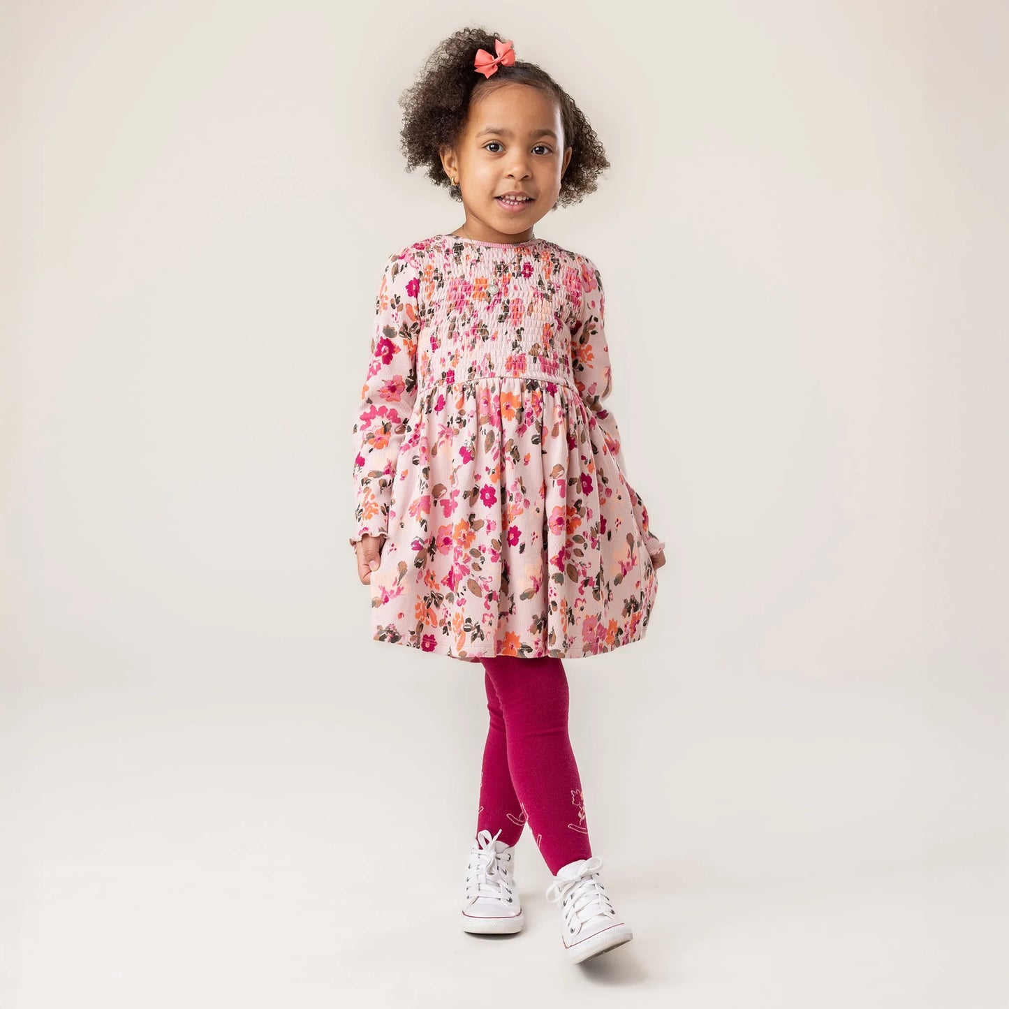 Nano - Flowers of Yesteryear Dress - Light Pink