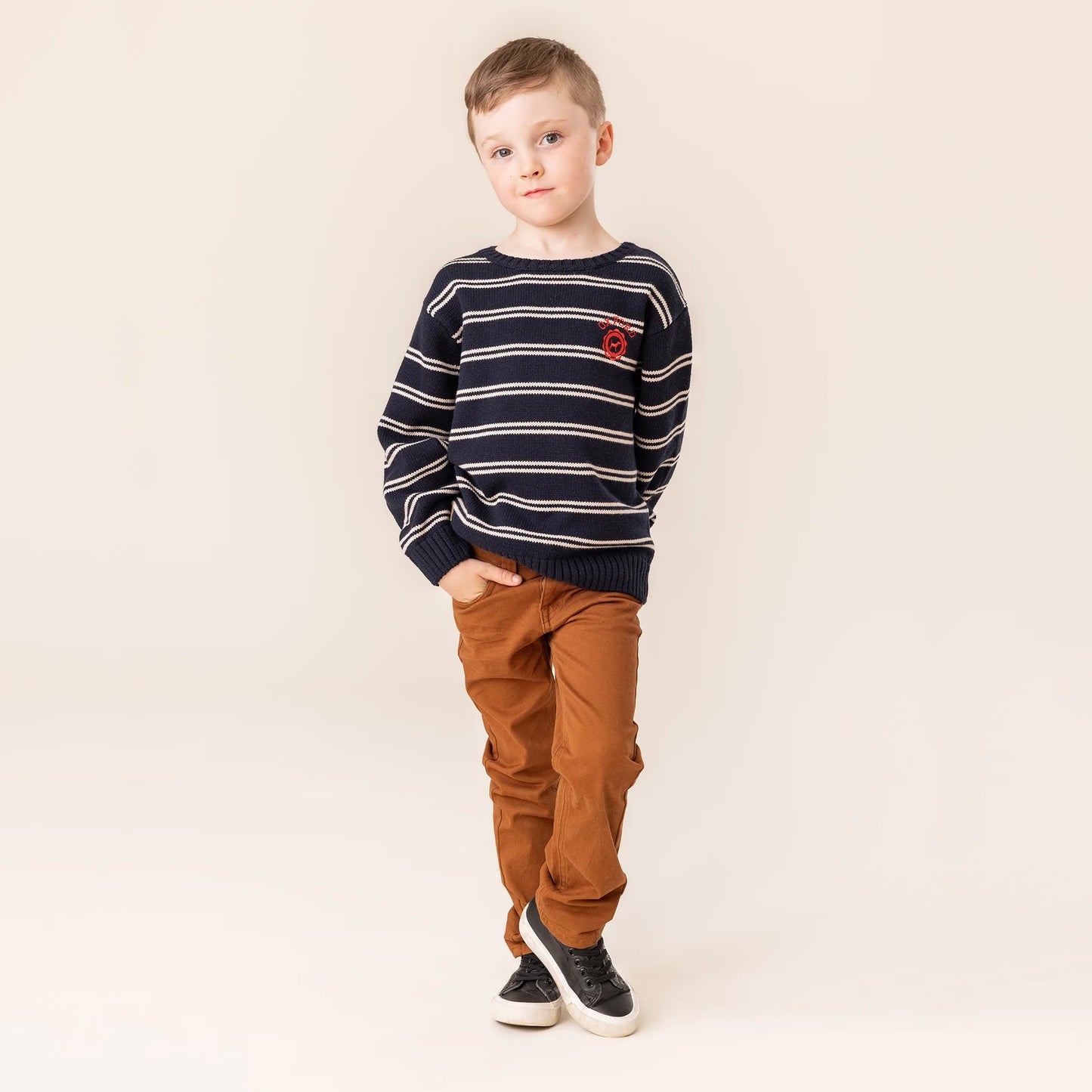 Nano - English Countryside Knit Sweater - Dark Navy