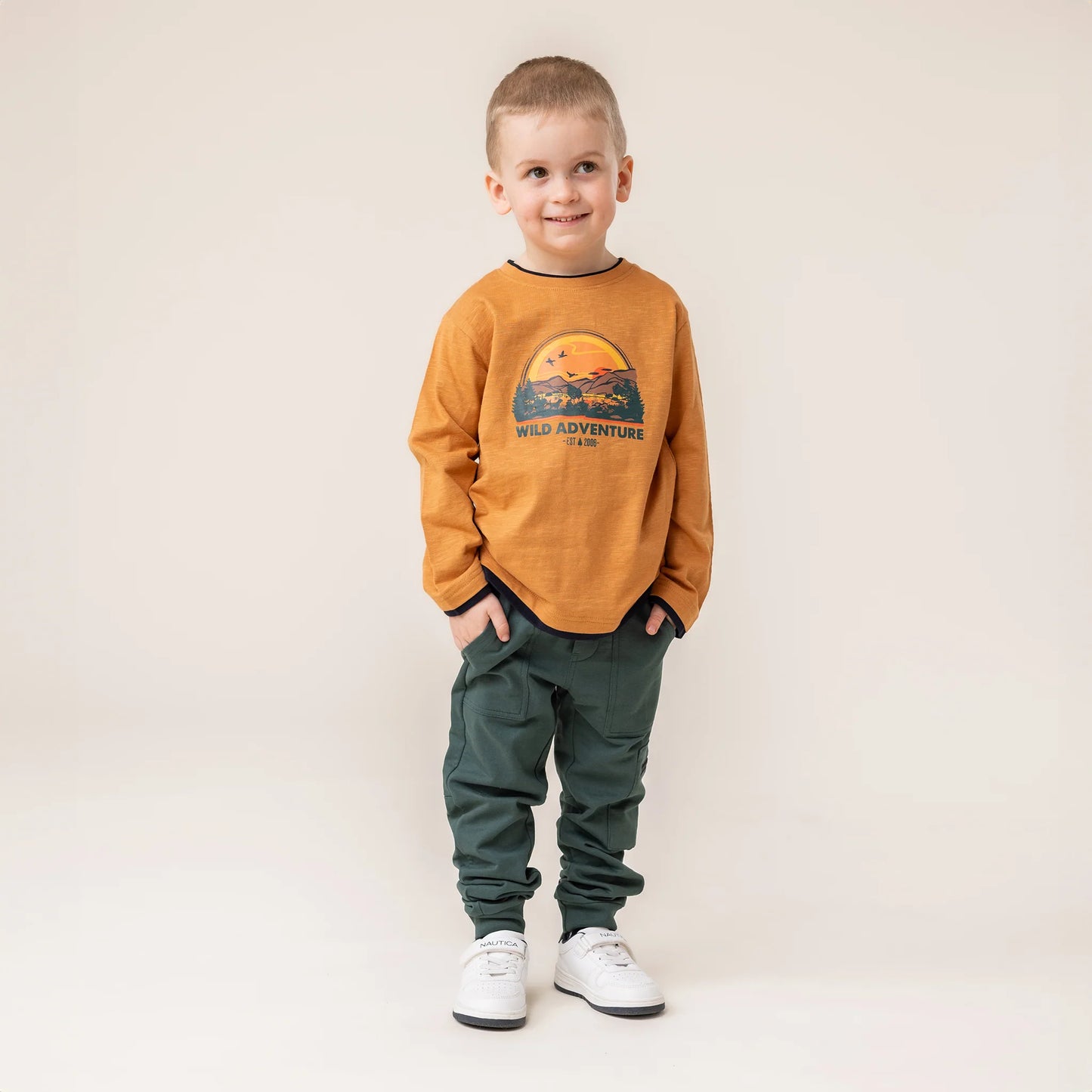 Nano - English Countryside Long Sleeve Shirt - Brown