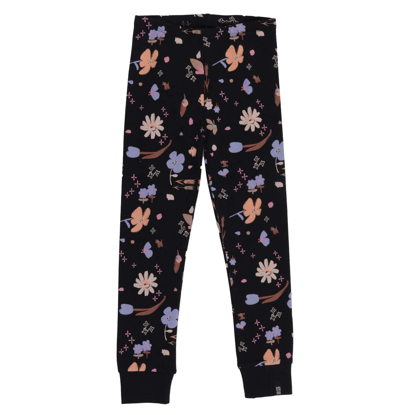 Nano - A Night In The Garden Leggings - Black Floral