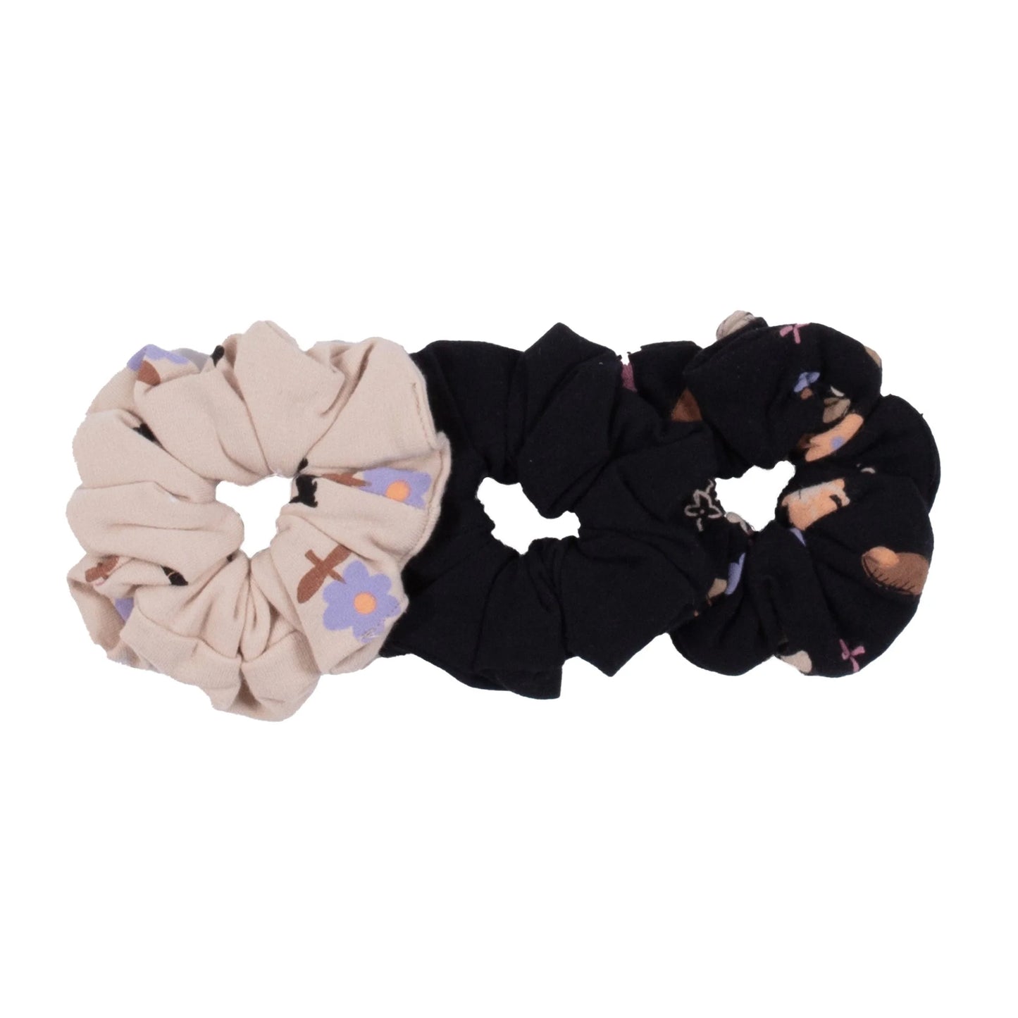 Nano - A Night in the Garden - 3 pk Scrunchies - Multicolour