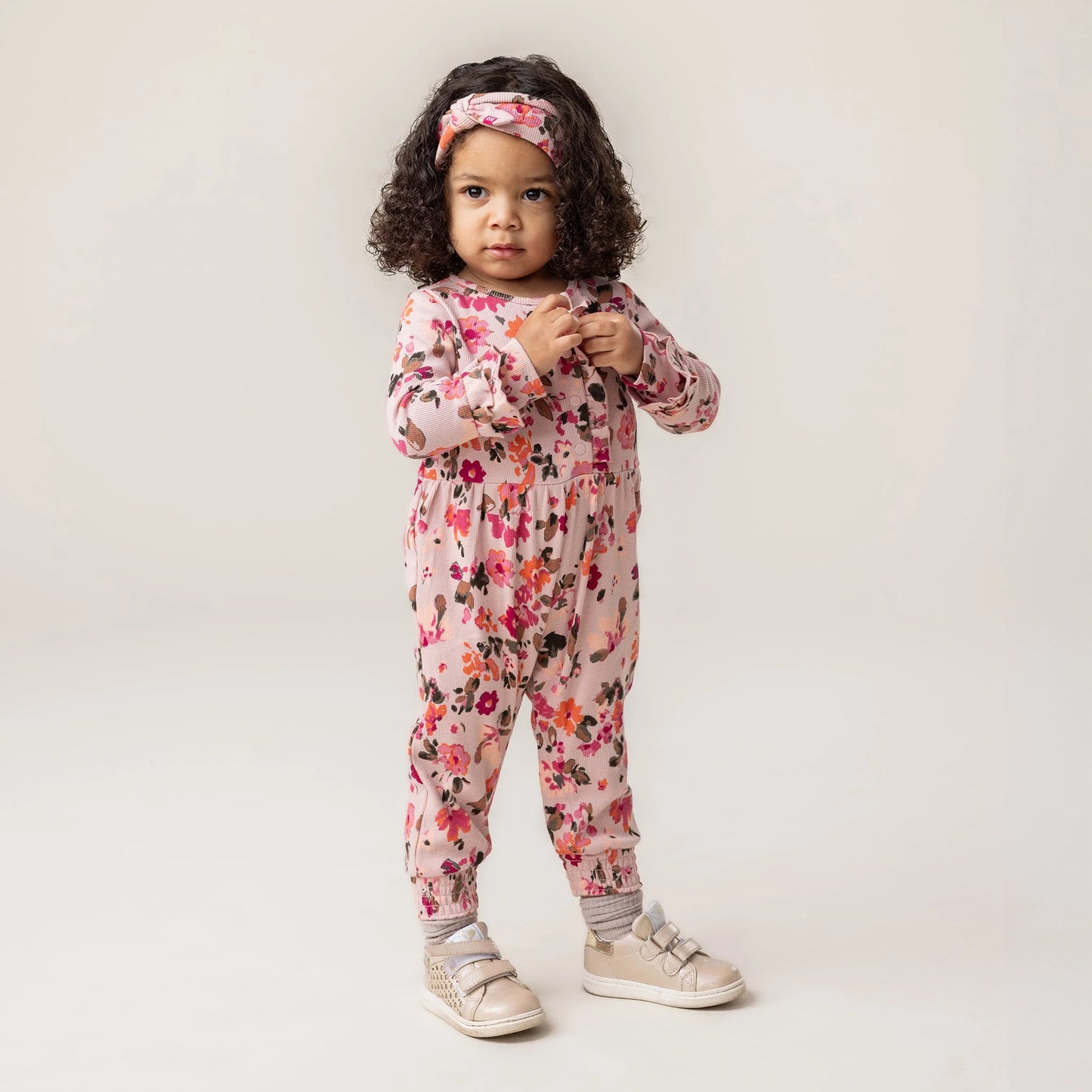Nano - Adorable Kitten Romper with Headband - Pink
