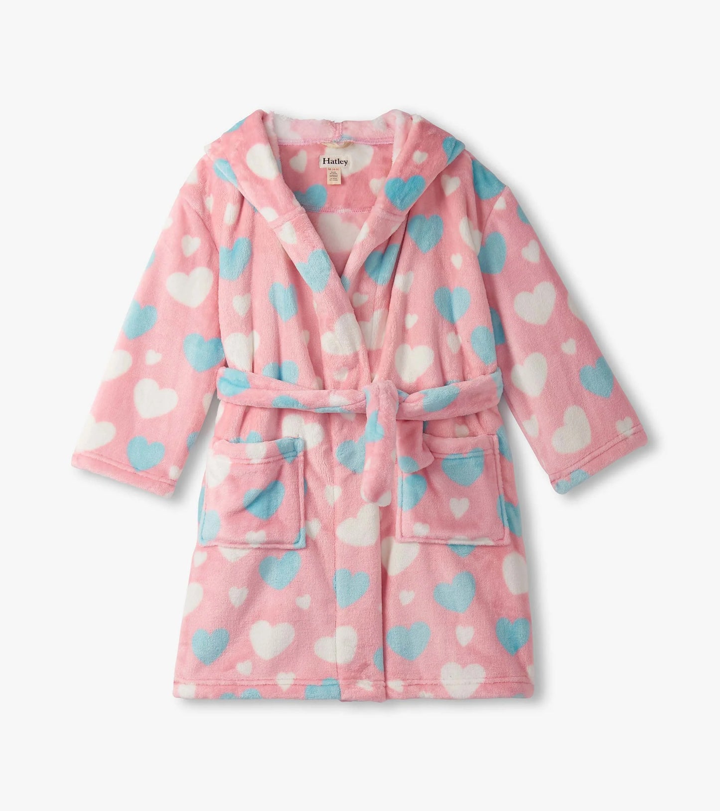 Hatley - Fleece Robe - Big Hearts