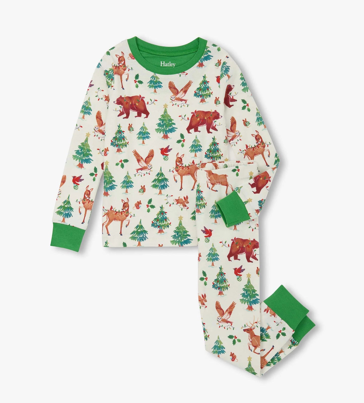 Hatley - Cotton Pajamas - Holiday Animals
