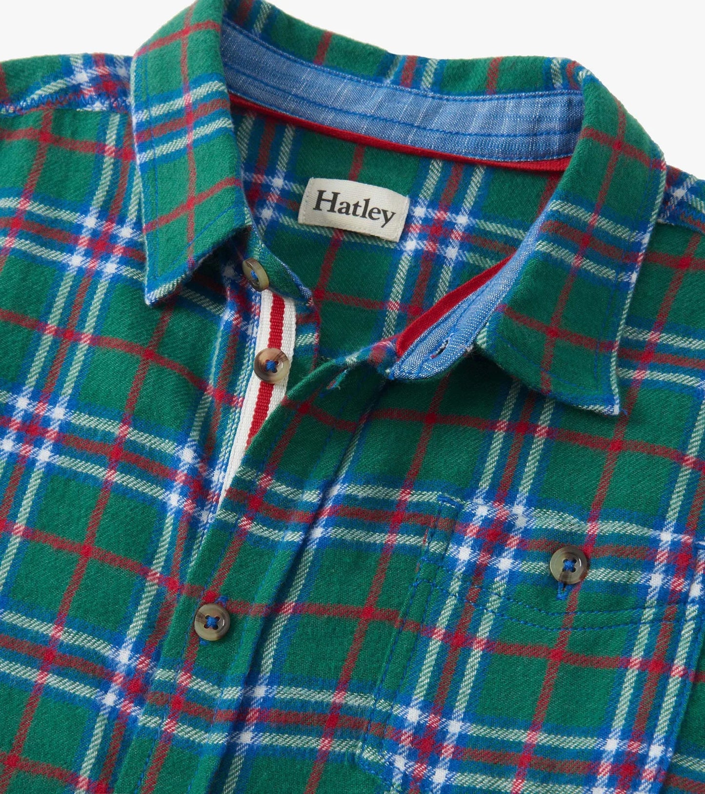 Hatley - Holiday Plaid Button Down Shirt - Eden