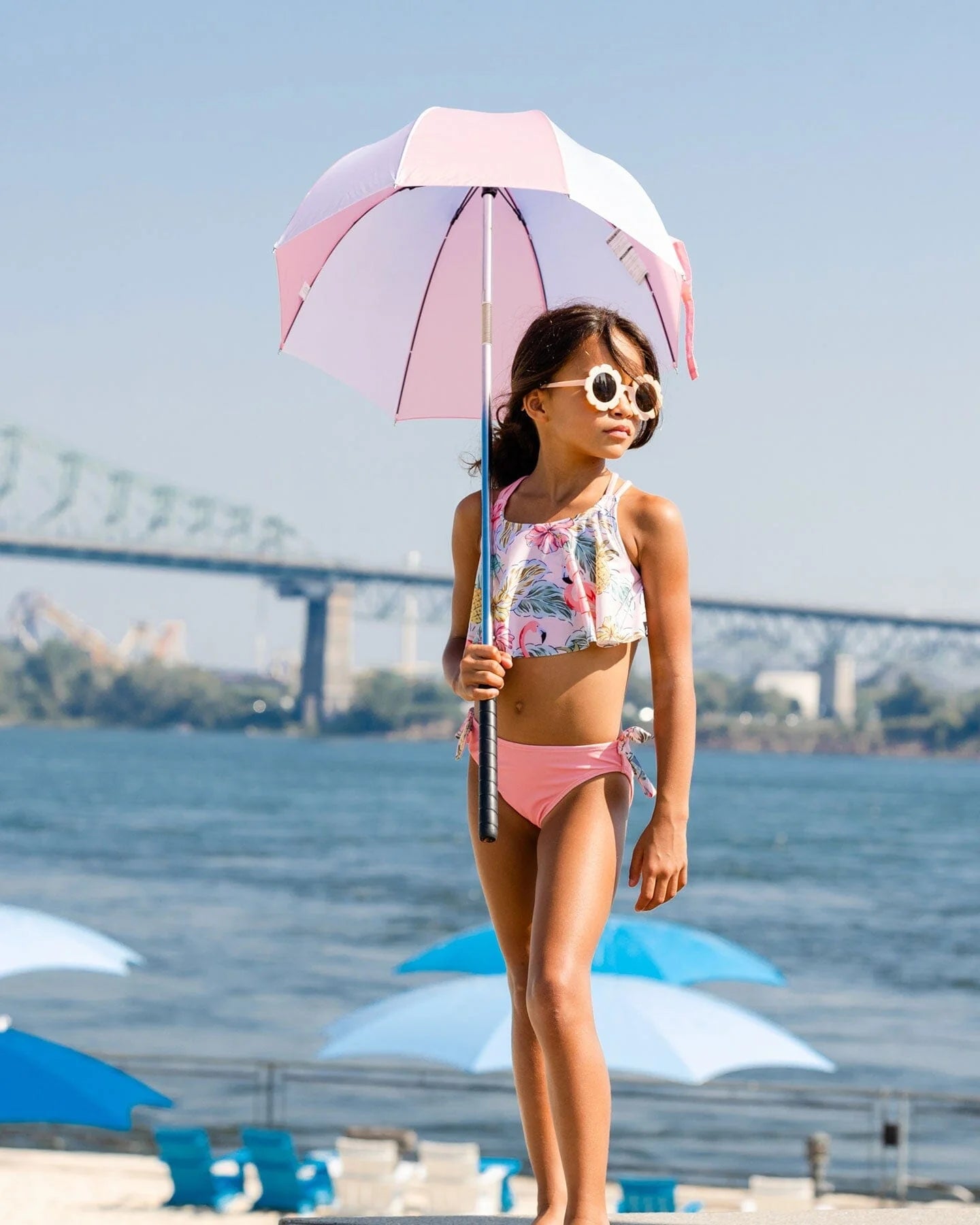 Deux Par Deux - Two Piece Swimsuit - Flamingo