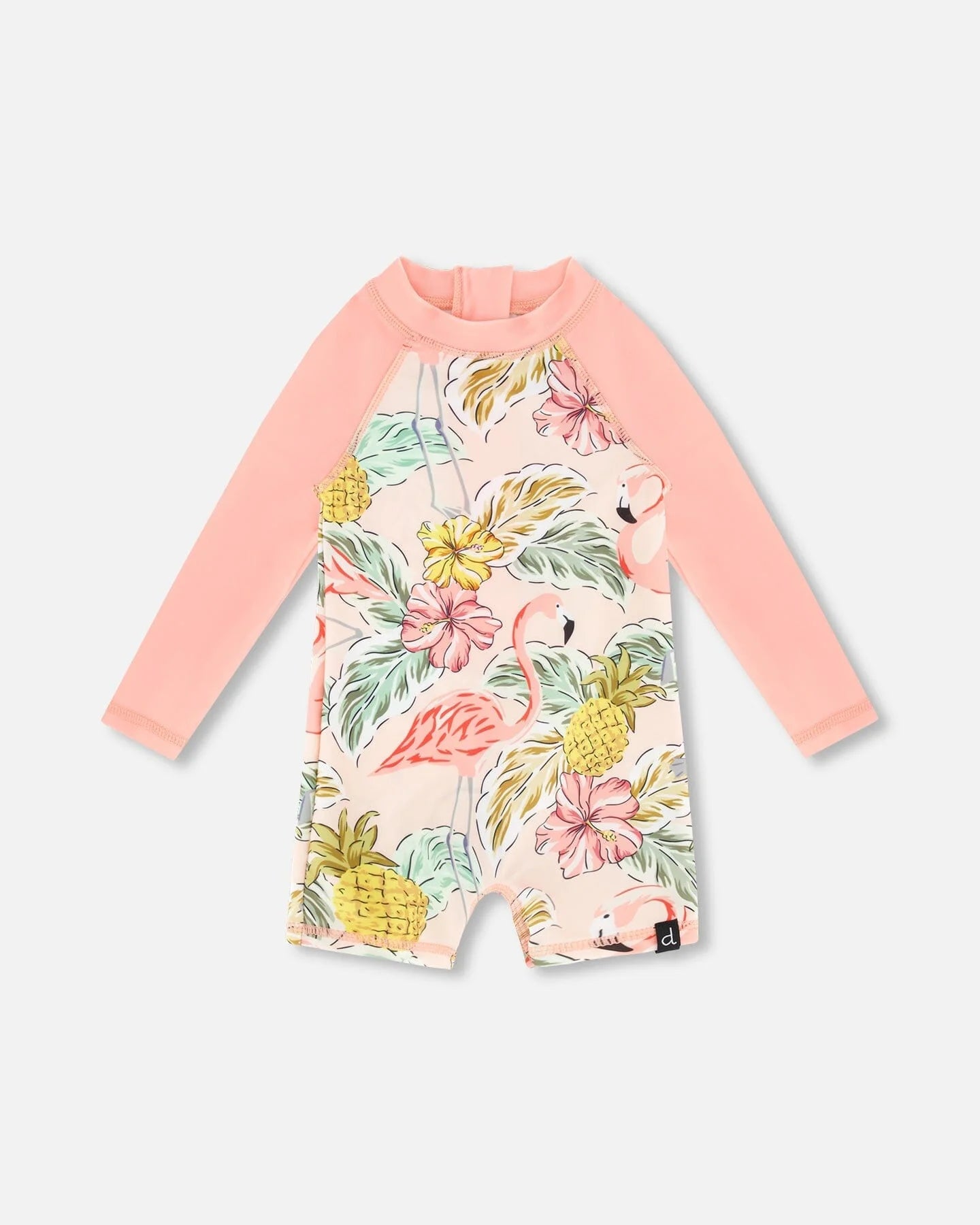 Deux Par Deux - One Piece Long Sleeve Rashguard - Flamingo