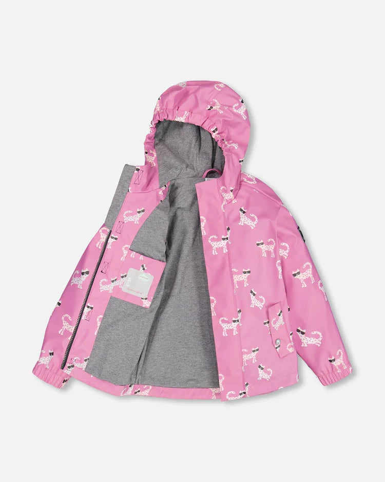 Deux Par Deux - Changing Color Rain Set - Pink Sunglasses Cats