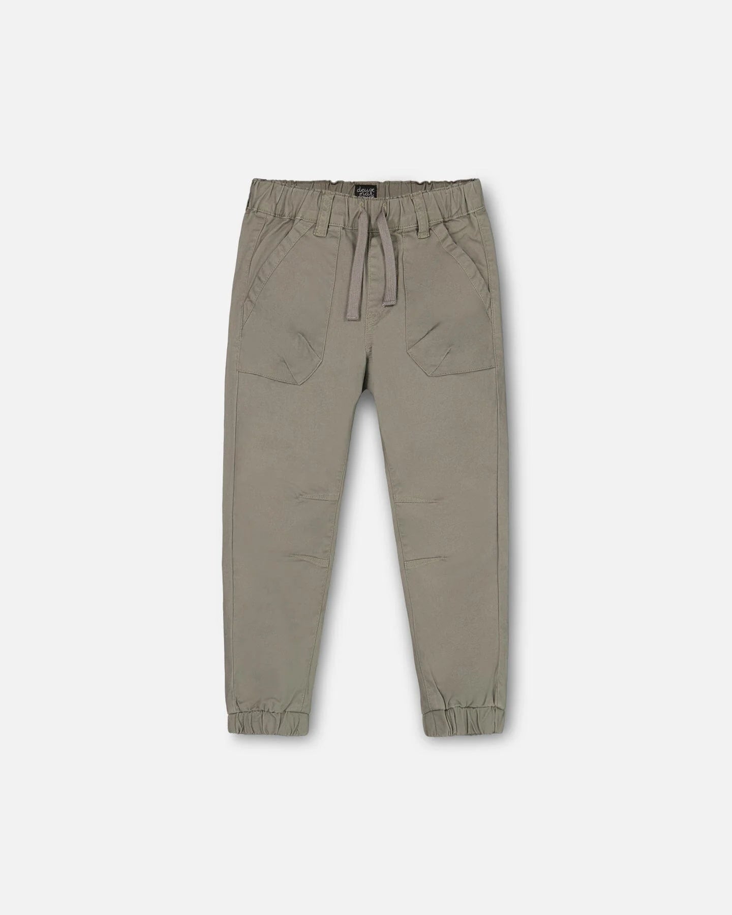 Deux Par Deux - Stretch Twill Jogger Pants - Castor Gray