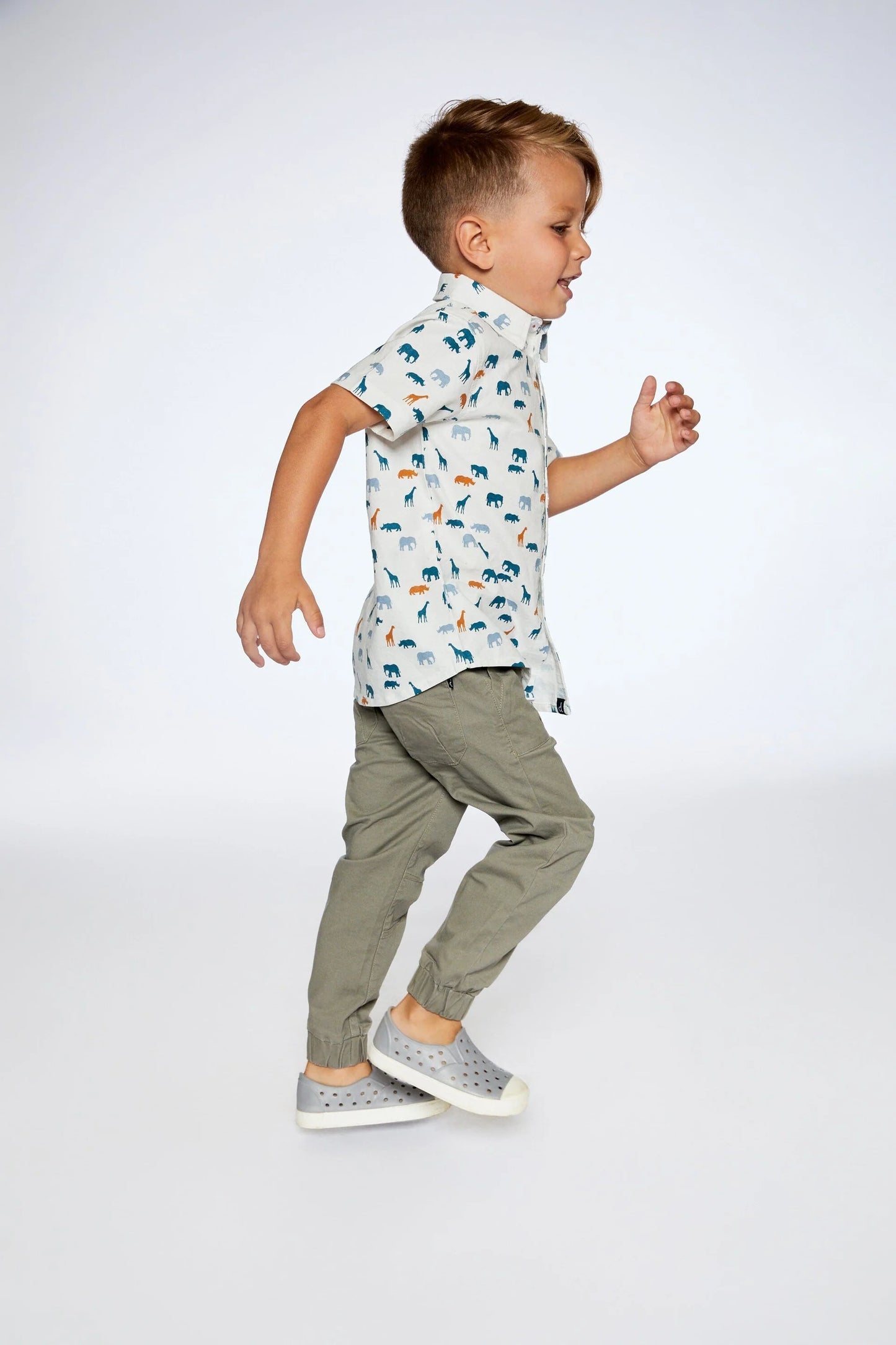 Deux Par Deux - Stretch Twill Jogger Pants - Castor Gray