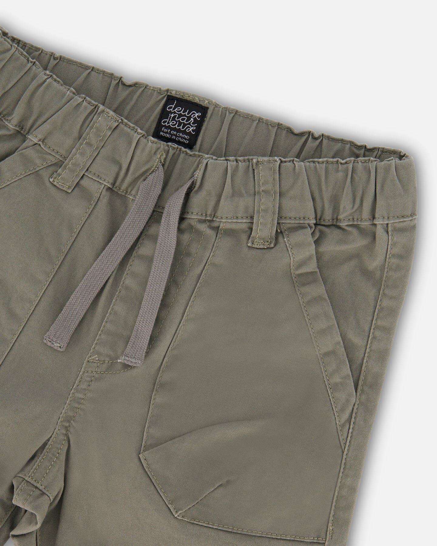 Deux Par Deux - Stretch Twill Jogger Pants - Castor Gray