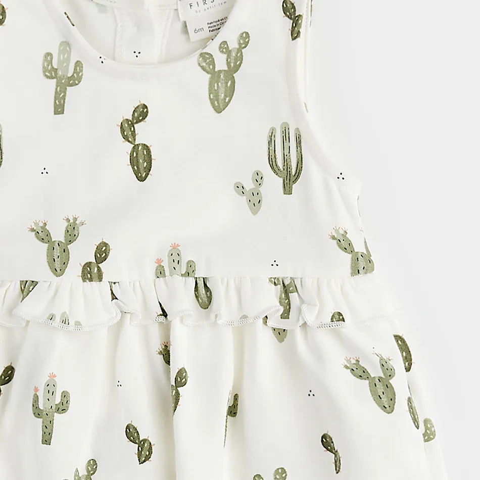 Petit Lem - Organic Cotton Dress - Cactus