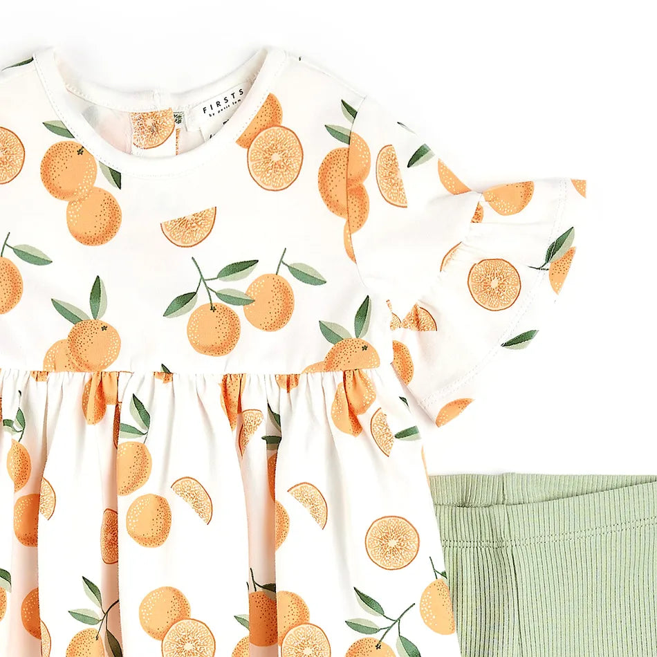 Petit Lem - Dress & Legging Set - Oranges