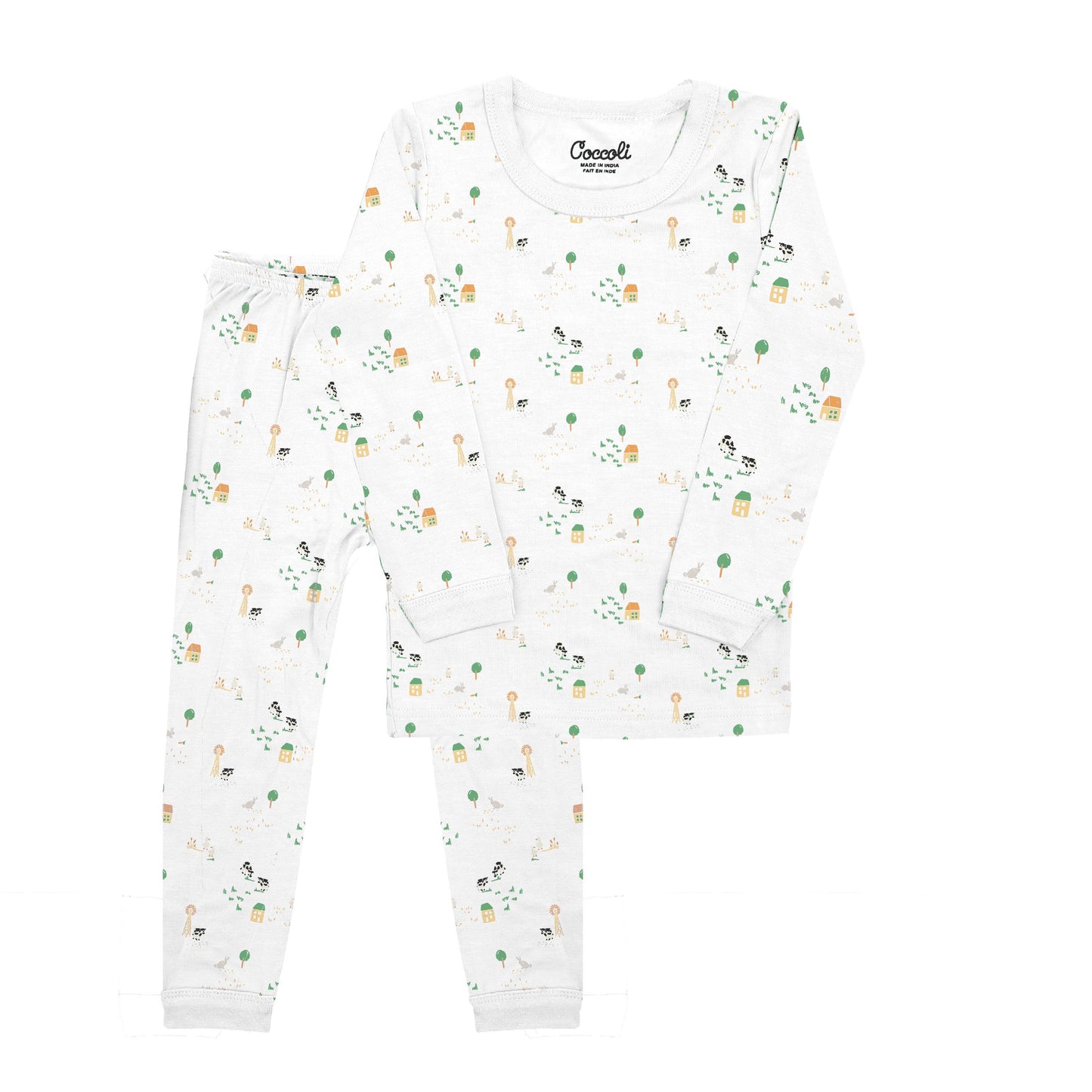 Coccoli Bamboo Pajamas - Farm Animals