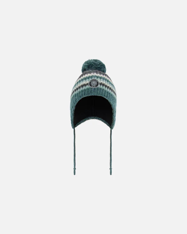 Deux Par Deux - Peruvian Knit Hat - Gradient Green