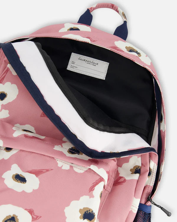 Deux Par Deux - Backpack - Off White Flowers