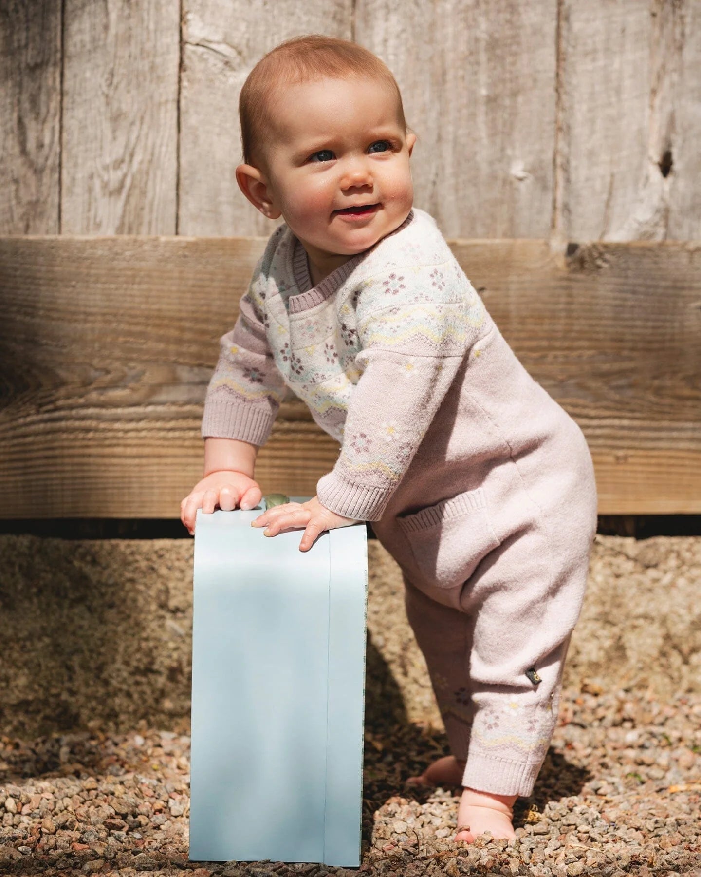 Deux Par Deux - Jacquard Knitted Romper - Keepsake Lilac