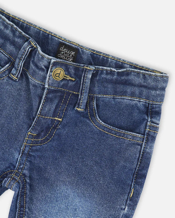 Deux par Deux - Denim With Embroideries - Blue