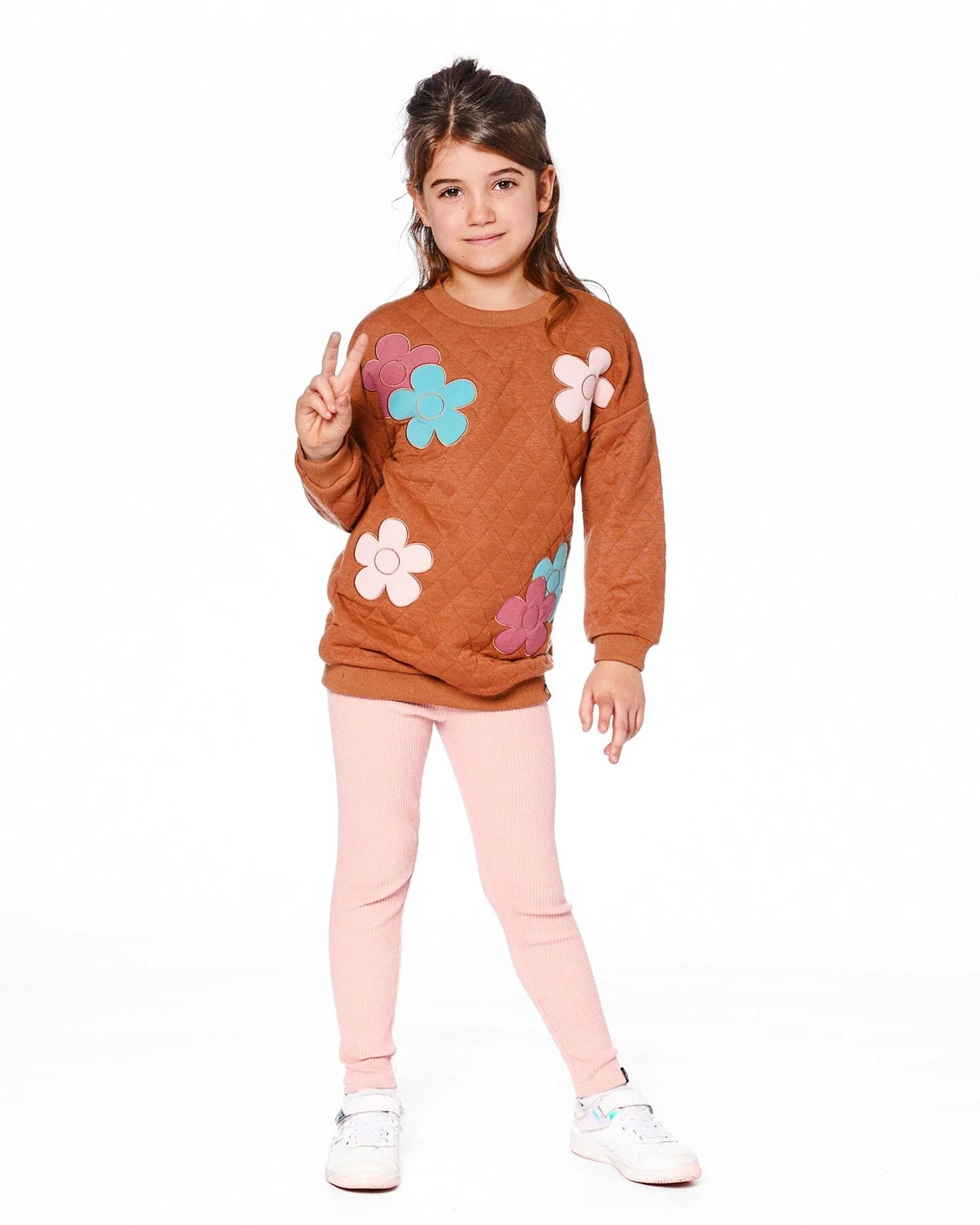 Deux Par Deux - Quilted Tunic - Mocha