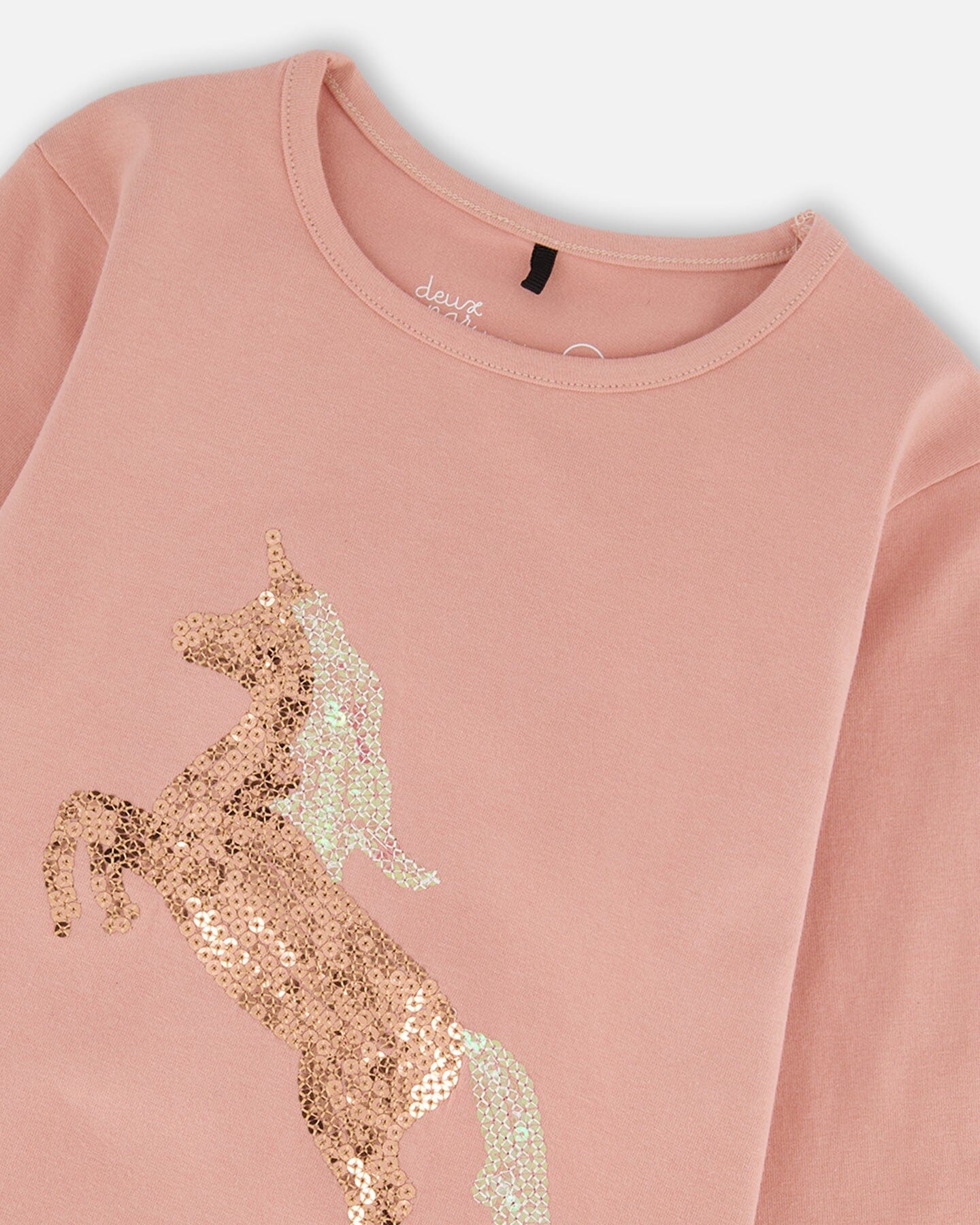 Deux Par Deux - Long Sleeve Top - Dusty Pink