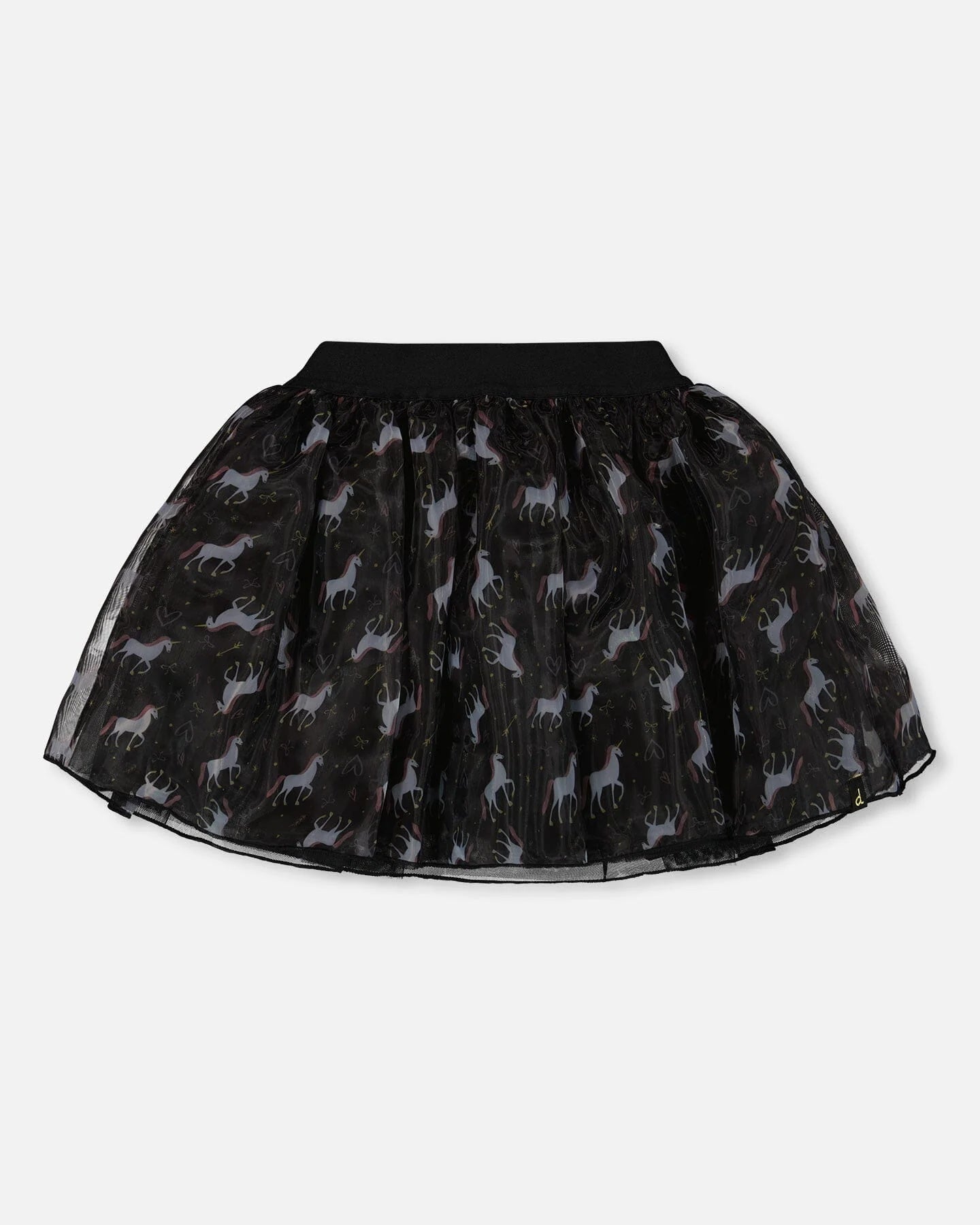 Deux Par Deux - Organza & Mesh Skirt - Black