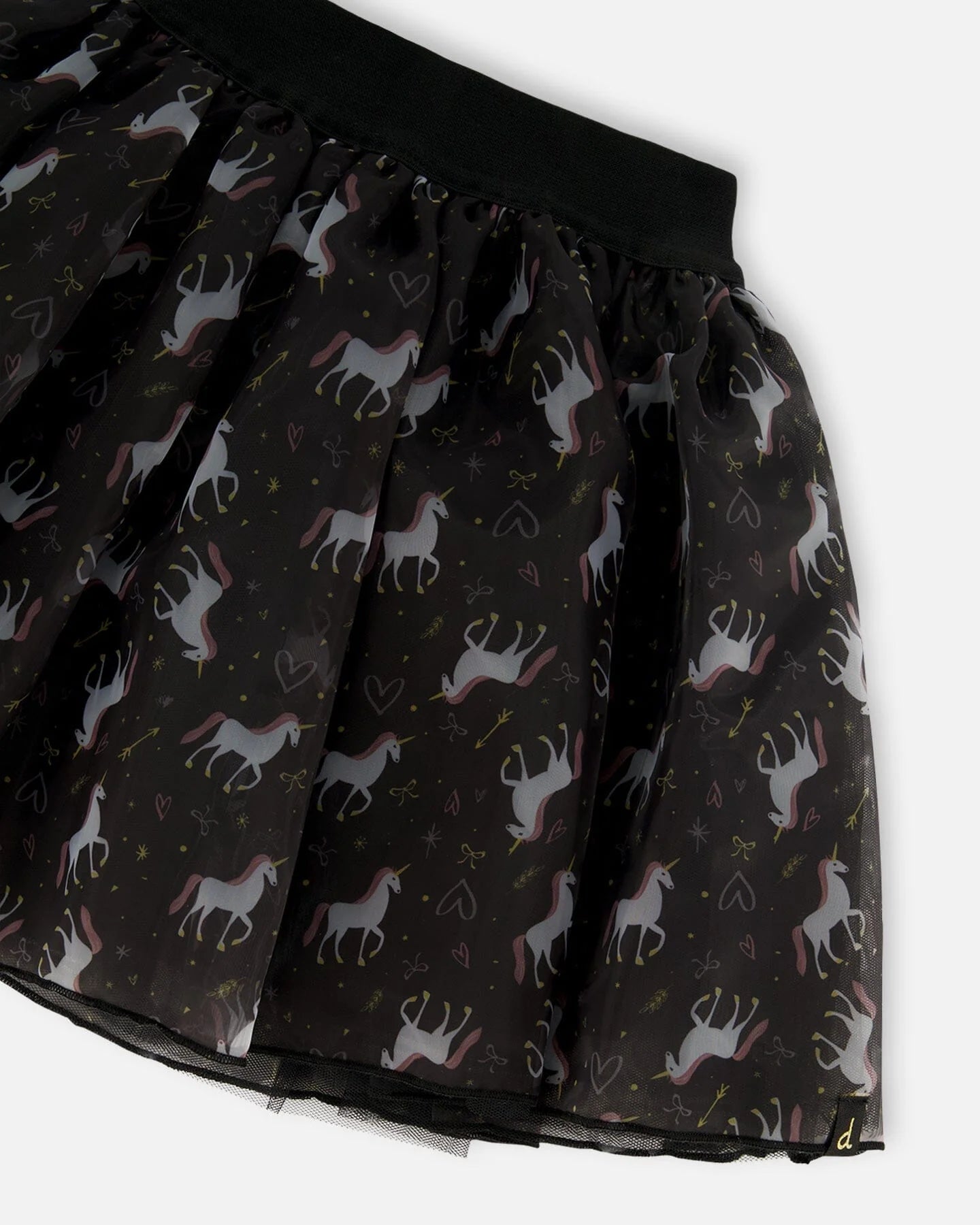 Deux Par Deux - Organza & Mesh Skirt - Black