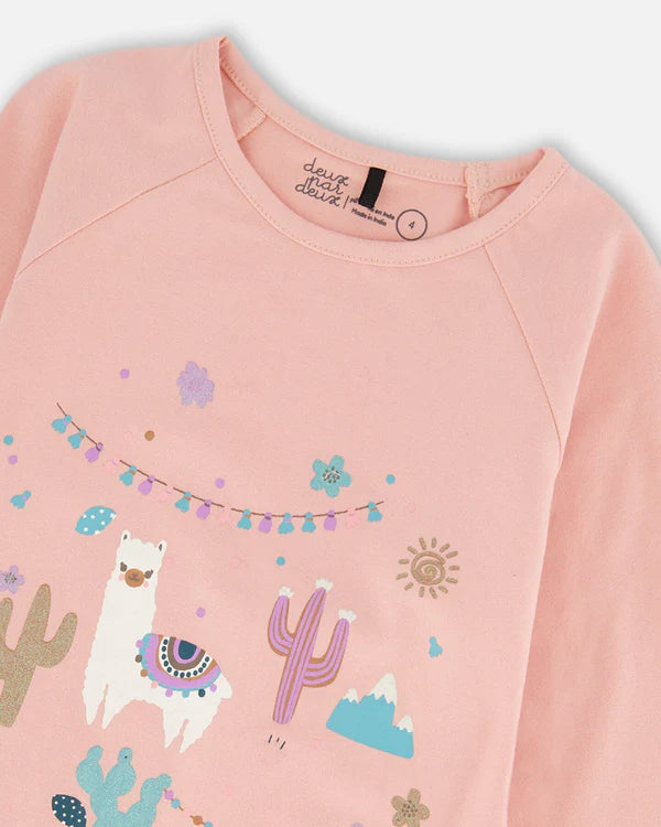 Deux Par Deux - Organic Cotton Raglan - Dusty Rose