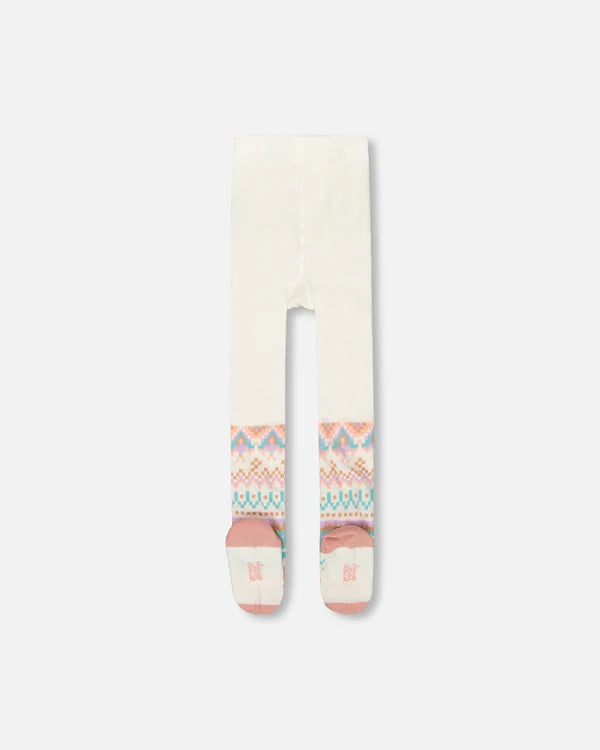 Deux Par Deux - Knit Tights - Norvégien Jacquard